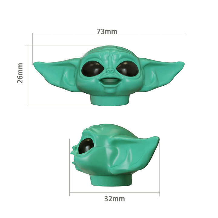 2022 New Baby Y-oda Toothpaste Topper G-rogu Cap The Mandalorian Dispenser for Kids, Star Wars Fans Gift Box