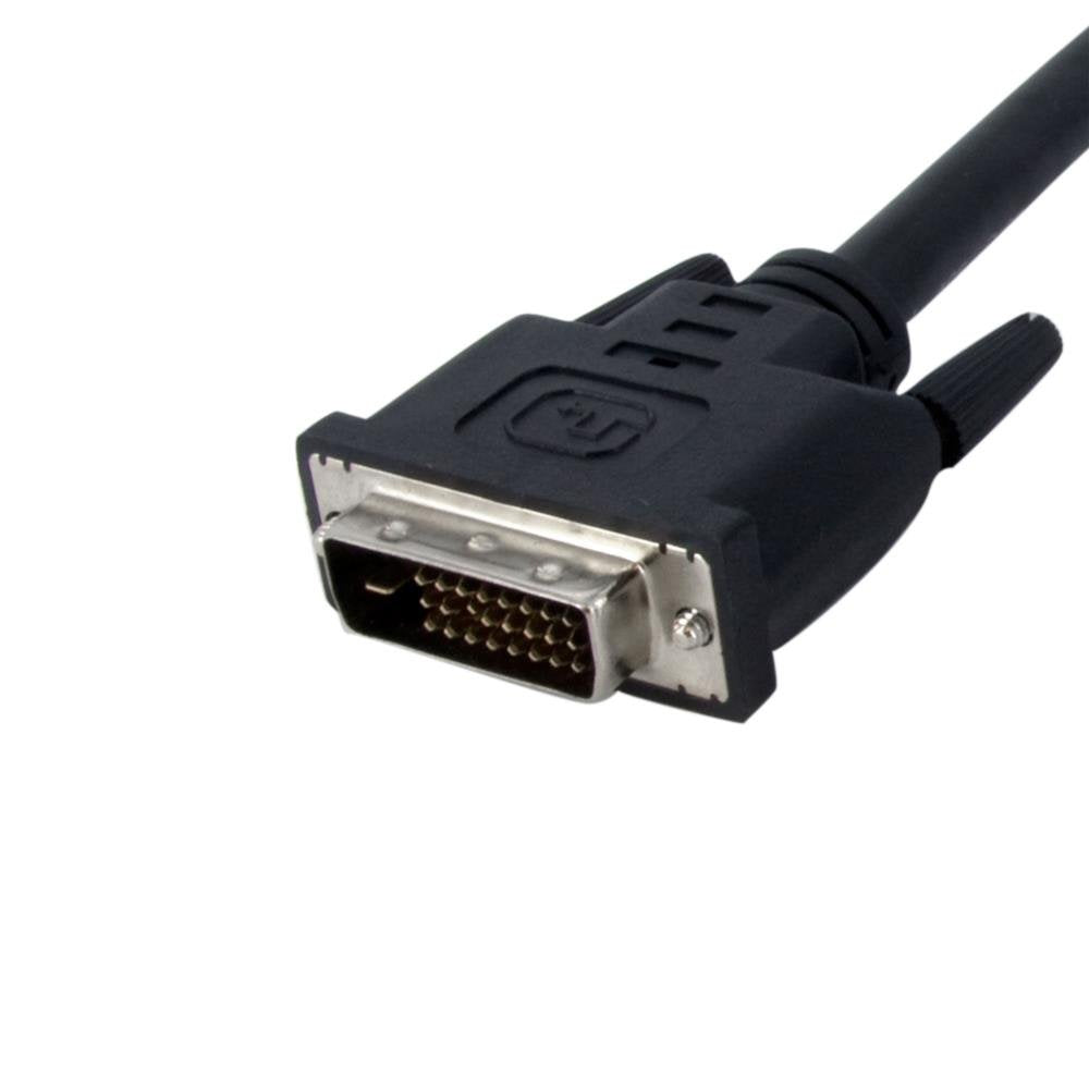 6 ft 90 Degree Upward Angled Dual Link DVI-D Monitor Cable M/M - Male to Male 25 pin DVI-D Video Cable Black 6 Feet 2560x1600 (DVIDDMMTA6)