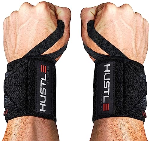 Wrist Wraps - USPA Approved Best Weightlifting Support (Professional Competition Grade Wrap) - Brace Your Wrists to Push Heavy, Avoid Injury & Improve Your Workout - for Men & Women