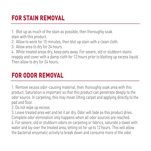 Nature's Miracle - Spray eliminador de olores y Manchas ocasionadas por mascotas dejando un olor a cítrico, fácil y rápido de usar, ideal para interiores, fórmula enzimática, altura de 27 cm