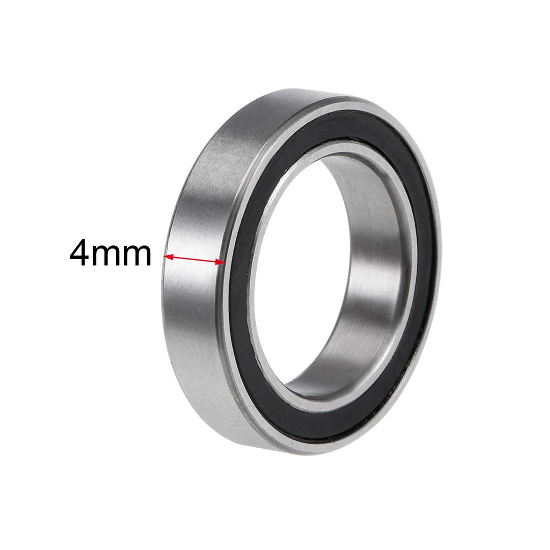 6701-2RS Deep Groove Ball Bearings Z2 12mm x 18mm x 4mm Double Sealed Chrome Steel 10pcs