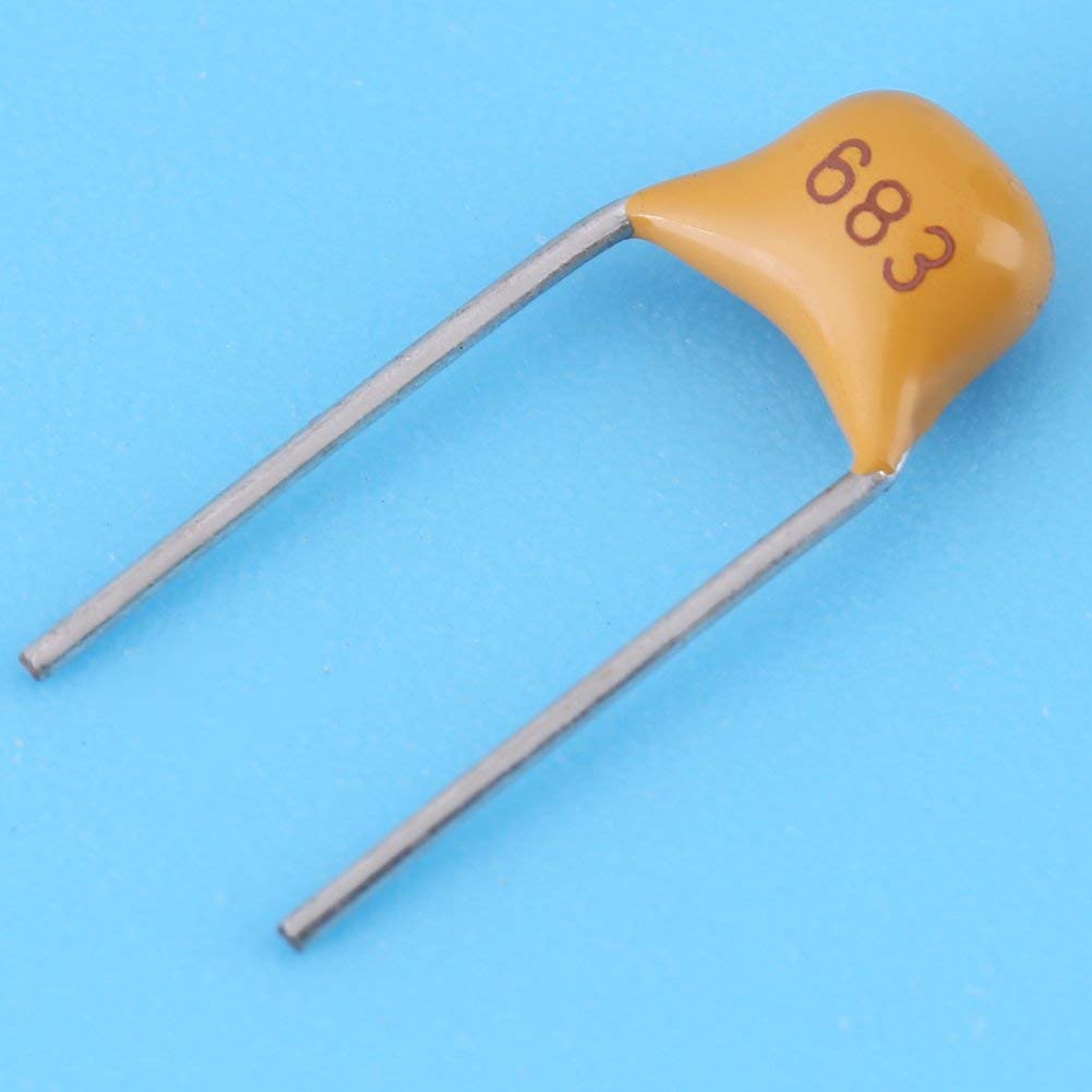 500pcs 10 Values 50V Multilayer Monolithic Ceramic Capacitor Assortment Kit Set 1nF/ 2.2nF/ 3.3nF/ 4.7nF/ 6.8nF/ 10nF/ 22nF/ 33nF/ 47nF/ 68nF