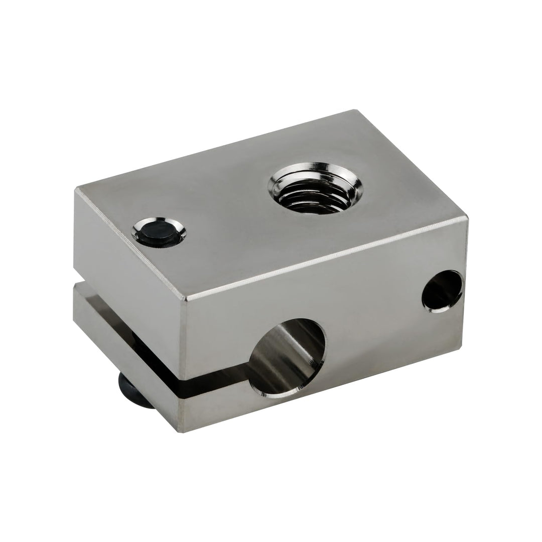 500 High Temperature Plated Copper Heater Block Compatible with PT100 Cartridge Sensor Version V6 Hotend Titan Aero Extruder Prusa i3 MK3 MK3S 3D Printer (Copper)