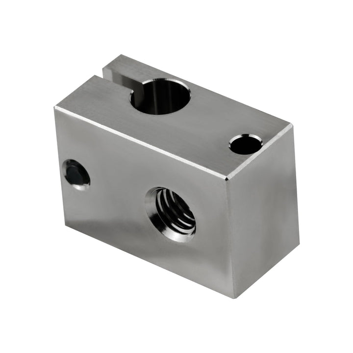 500 High Temperature Plated Copper Heater Block Compatible with PT100 Cartridge Sensor Version V6 Hotend Titan Aero Extruder Prusa i3 MK3 MK3S 3D Printer (Copper)