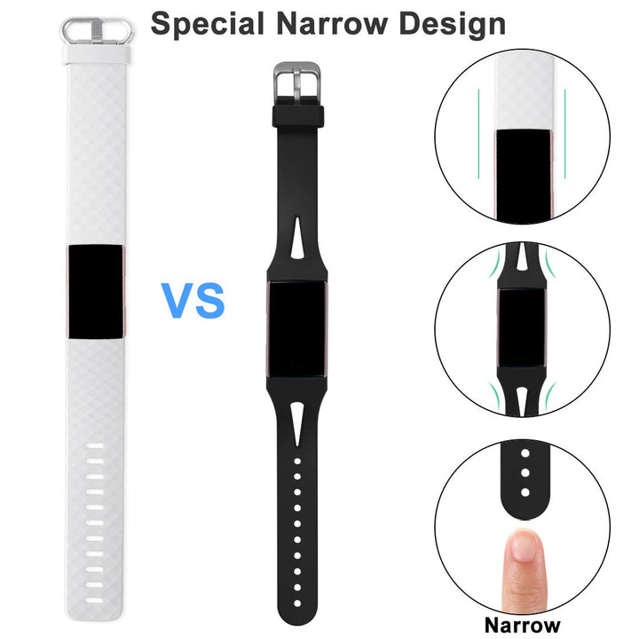 Compatible for Fitbit Charge 4 Bands for Women Men Charge 3 Wristbands Straps Black Small