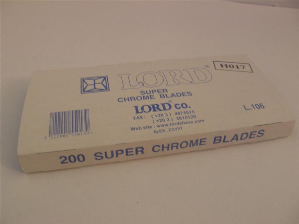 200 Double Edge Safety Razor Blades Super Chrome