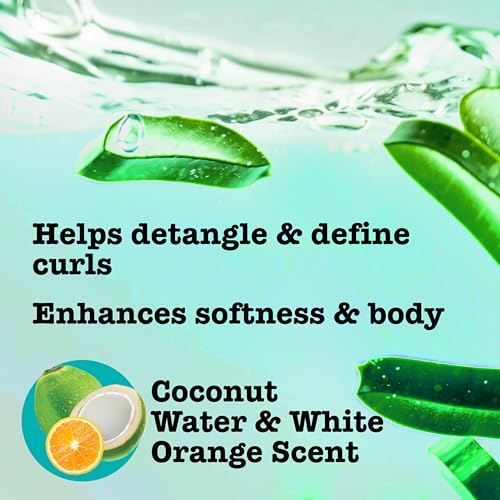 Curl Quench + Coconut Oil Hydrating Curl Smoothie, Creamy Silicone-Free Styling Cream for Tight Curls, Braids, Twist-Outs & Wash & Go Styles, Vegan & Paraben-Free, 12 Ounce