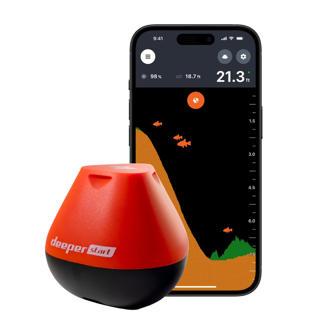 START Smart Fish Finder - Portable Fish Finder and Depth Finder For Recreational Fishing From Dock, Shore Or Bank | Castable Fish Finder with FREE User Friendly App | Phone Compatible