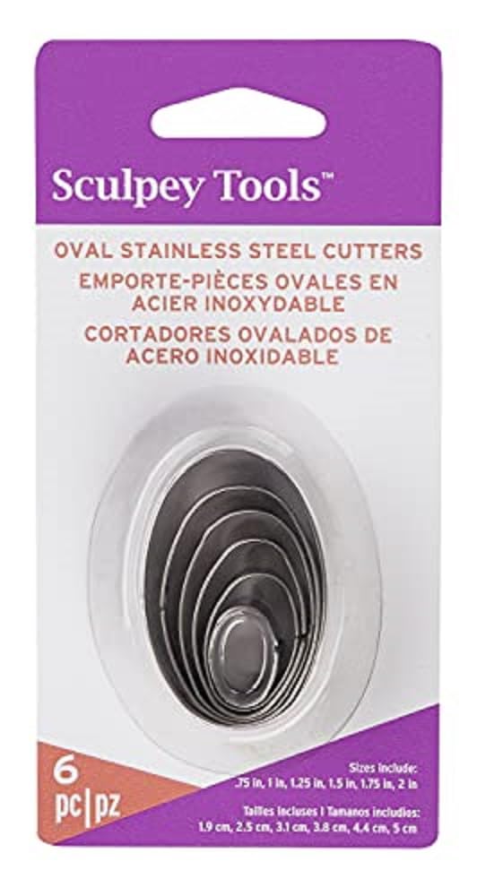 Tools Stainless Steel 6 piece Oval Cutter Set
