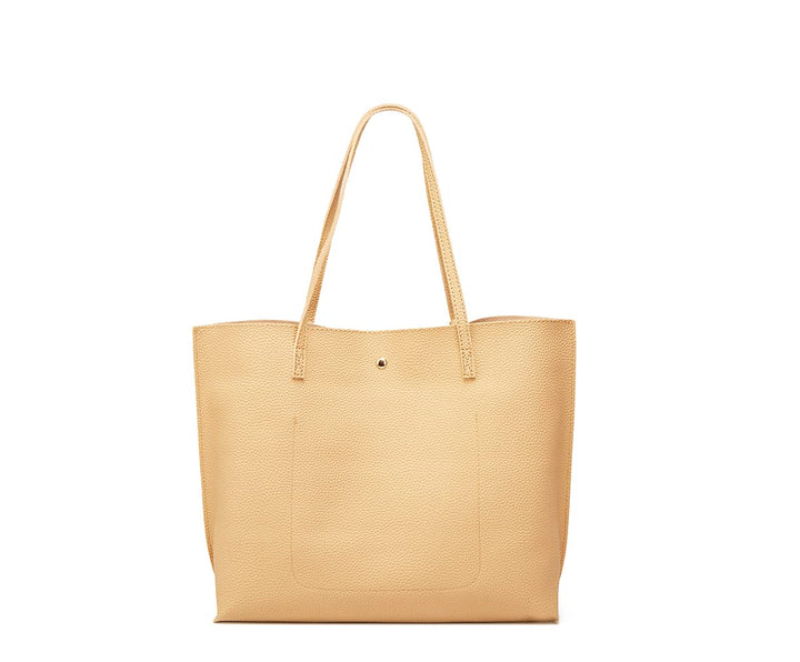 Women's Soft Faux Leather Tote Shoulder Bag from, Big Capacity Tassel Handbag Grey-cro