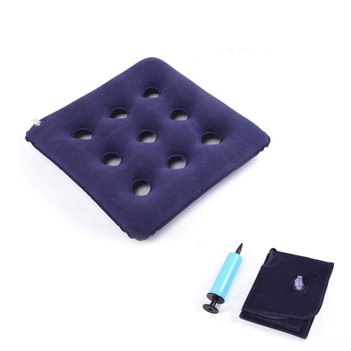 Medic-air Seat Cushion Prevent Bedsore with Pump,17X17 Air Inflatable Cushion for Back Tailbone Support, Bed Sores, Pain Relieve, Wheelchair/Office/Car Sitting