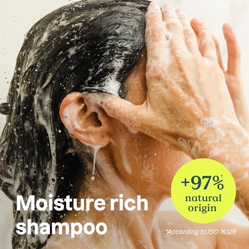 Moisture Rich Hair Shampoo, EWG Verified, For Dry and Damaged Hair, Naturally Derived Ingredients, Vegan and Plant Based, Quinoa and Jojoba, 16 Fl Oz