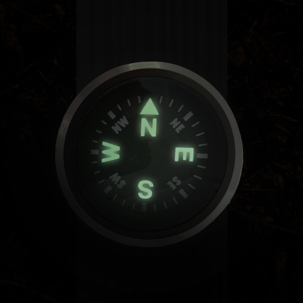 WristLock - Aluminum Wrist Compass for Watch or Paracord Bracelet | Clip-On, Locking Design | Accessory for Camping, Hiking, Navigation