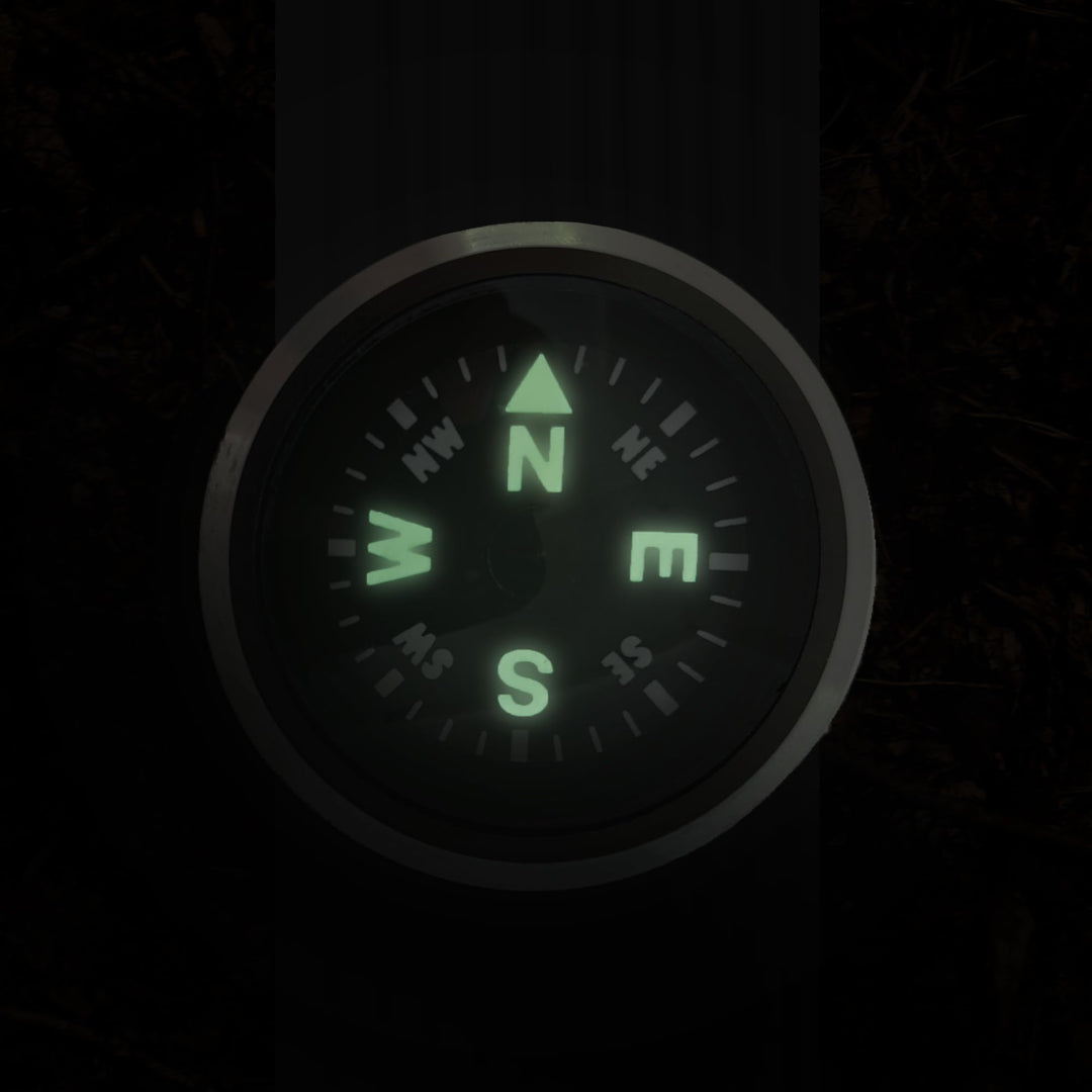 WristLock - Aluminum Wrist Compass for Watch or Paracord Bracelet | Clip-On, Locking Design | Accessory for Camping, Hiking, Navigation