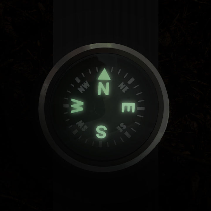 WristLock - Aluminum Wrist Compass for Watch or Paracord Bracelet | Clip-On, Locking Design | Accessory for Camping, Hiking, Navigation