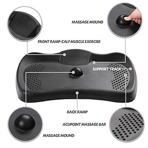 Anti Fatigue Standing Mat , Comfort Standing Desk Mat, Ergonomic Stand Up Mat with Massage Ball, Soft & Durable Floor Mat for Workplace, Office, Home (Large, Black)