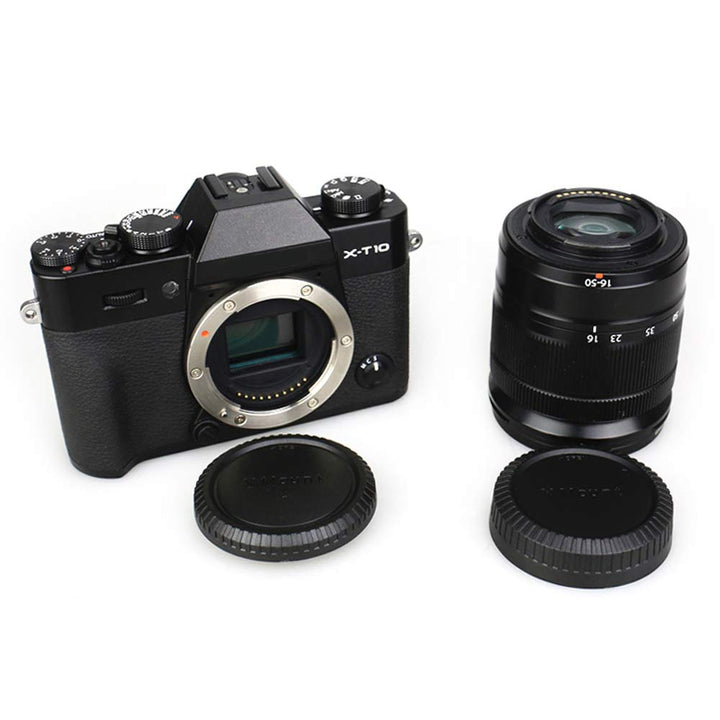 Camera Rear Lens Cap & Body Cap Cover for Fuji Fujifilm X Mount Camera X-M5 X-T50 X-T30 II X-T5 X-T4 X-T3 X-PRO3 X-PRO2 X-H2 X-H2S X-S20 X-S10 X-E4 X-E3 X-A5 X-A10 X-T200 X-T100-3 Packs