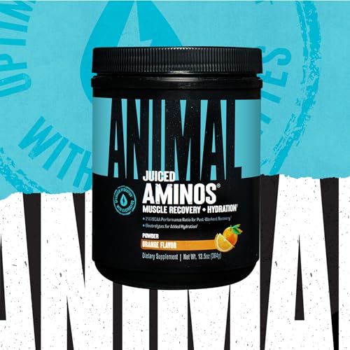 Juiced Amino Acids - BCAA Powder EAA Matrix Plus Hydration with Electrolytes and Sea Salt Anytime Recovery and Improved Performance, Orange Flavor, 30 Servings