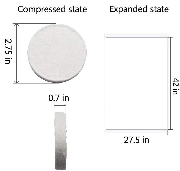 Large Compressed Towel 42 x 27 inch Disposable Cotton Bath Towels Portable Light and Reusable Suitable for Hiking Camping Beach Swimming and Traveling