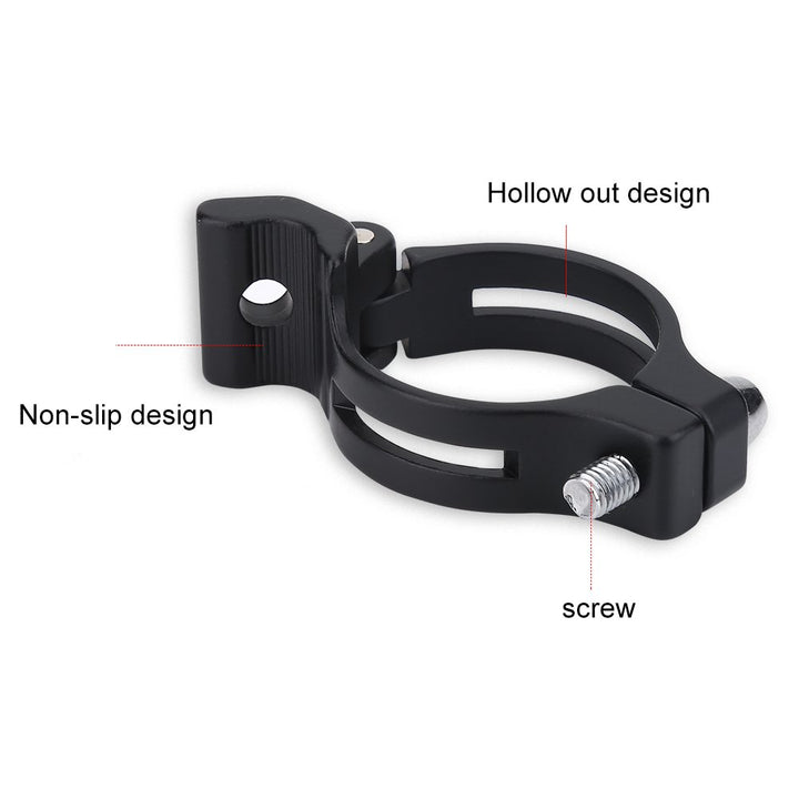 Front Derailleur Clamp Adjustable Braze On Front Derailleur Adapter Clamp for MT Road Bike(34.9mm)