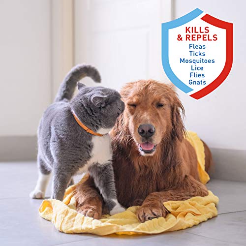 Plus Pyrethrin Dip For Dogs and Cats ; Kills and Repels Fleas, Ticks, Lice, Gnats, Mosquitoes and Flies ; 4 Fl Oz