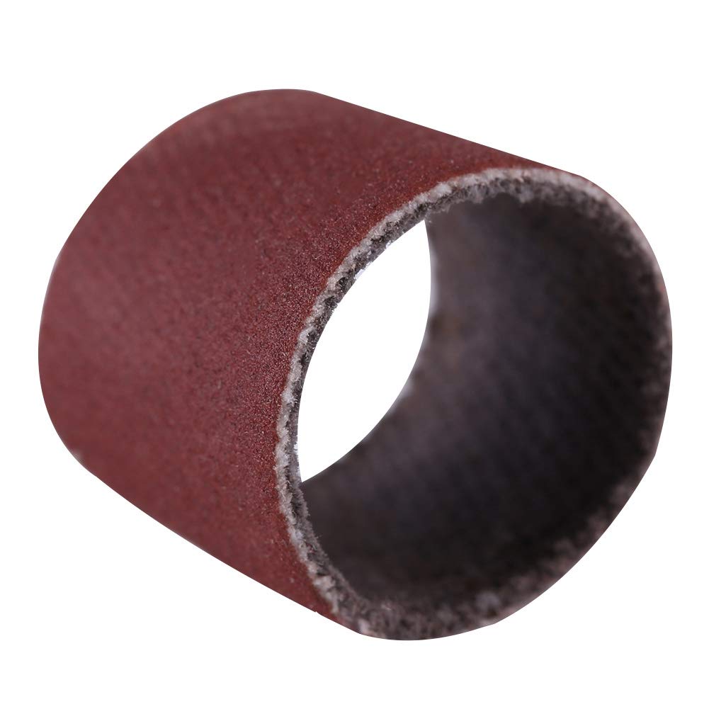 Drum Sanding Kit Drum Sanding Sleeves 100pcs for Amber Polishing Metal Carpentry (Large Sandpaper Circle 600 mesh)