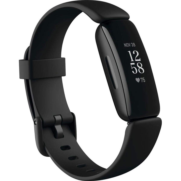 Inspire 2 Health & Fitness Tracker with a Free 1-Year Premium Trial, 24/7 Heart Rate, Black/Black, One Size (S & L Bands Included)