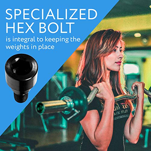 2-Pack Hex Bolts for Olympic Bars/Olympic Bar Replacement Bolt