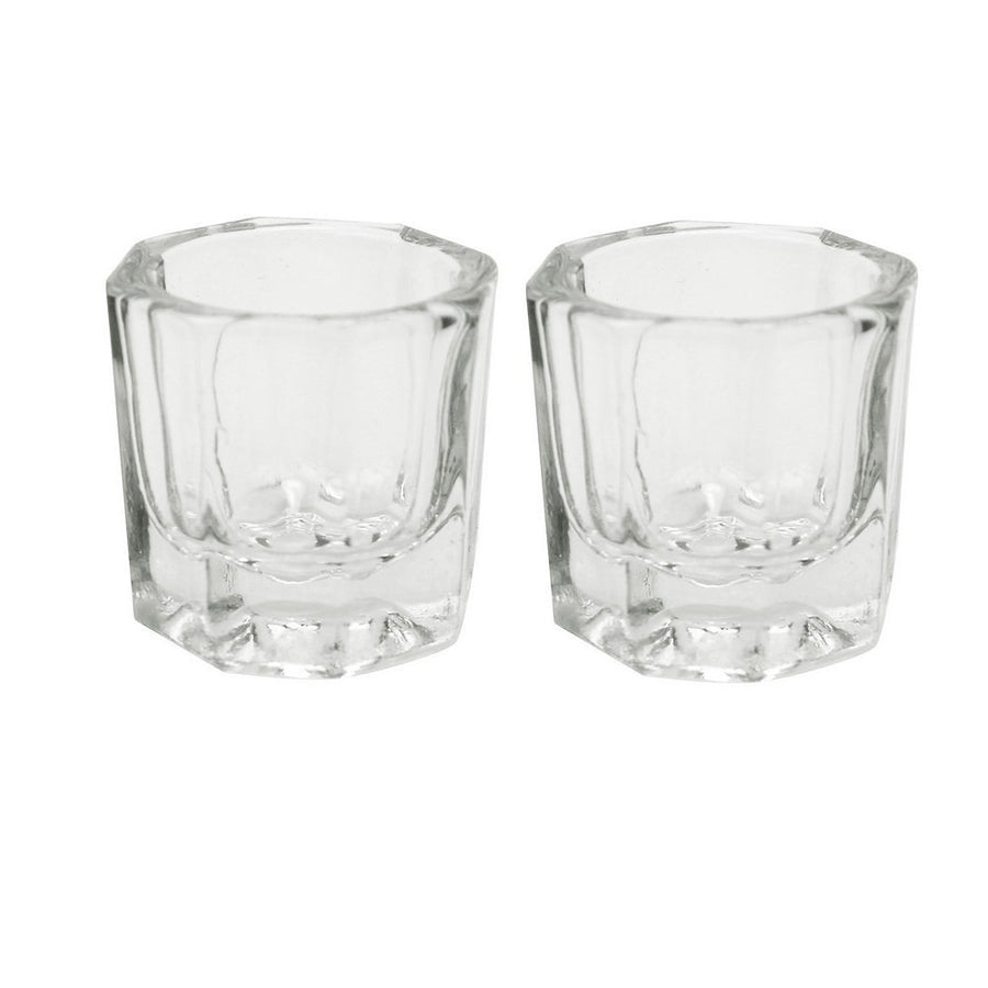 GBSTORE 2 Nail Art Acrylic Liquid Powder Dappen Dish Glass Crystal Cup Glassware Tools