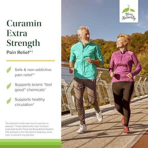 Curamin Extra Strength - Curcumin & Boswellia Supplement for Healthy Circulation Support - Turmeric Supplement to Support Joints, Muscle Health & Endorphin Production - 120 Tablets