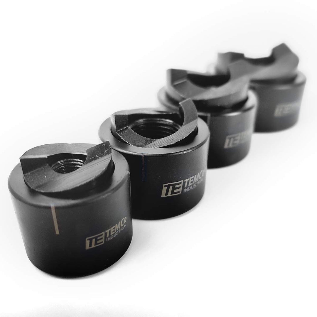 TEMCo TH0397 – Manual Knockout Punch Driver Kit for ½ inch to 1-1/4” inch Electrical Conduit Hole Sizes (1/2- 1-1/4 Conduit Size)