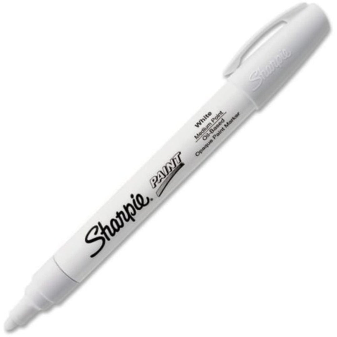 Sanford 35558 Sharpie Oil-Based Paint Marker, Medium Point, White, 1-Count