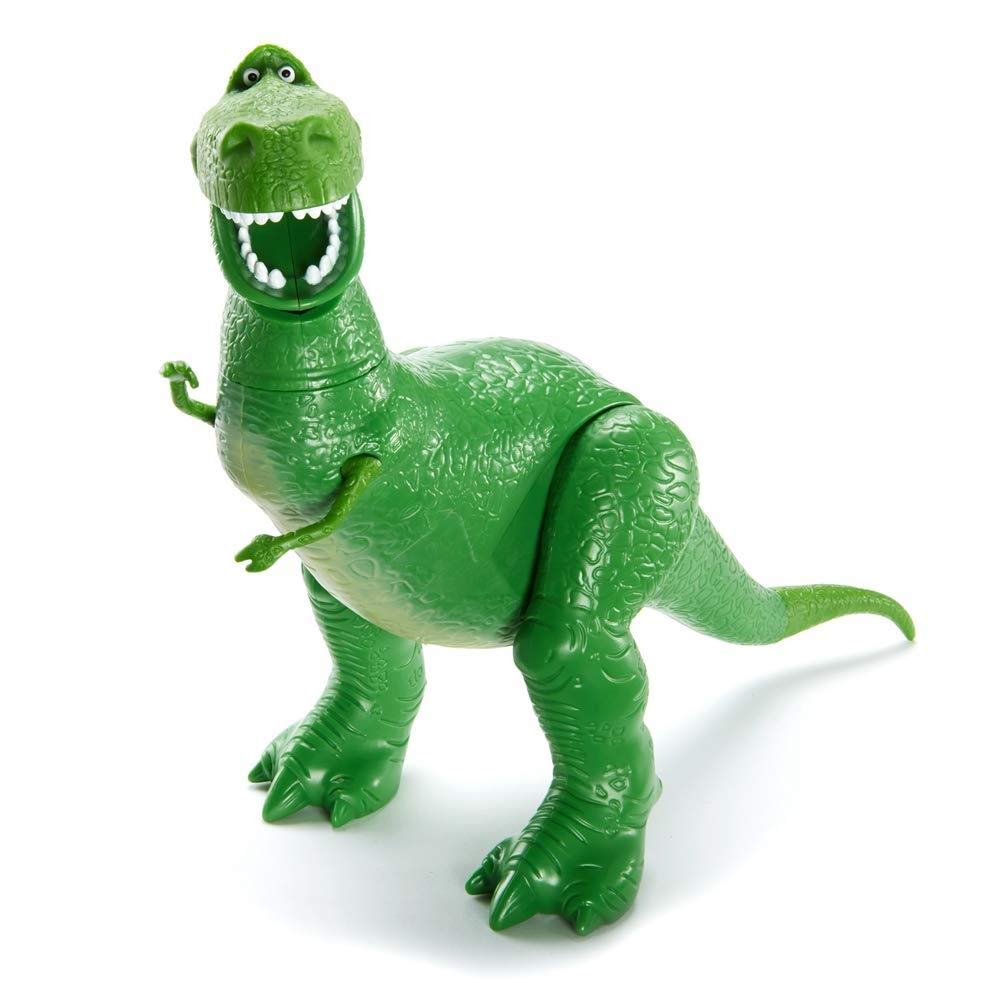 Disney Pixar Toy Story 4 Woody Figure, Rex Figure, 7.8 in Tall, Posable Character Figure for Kids 3 Years and Older