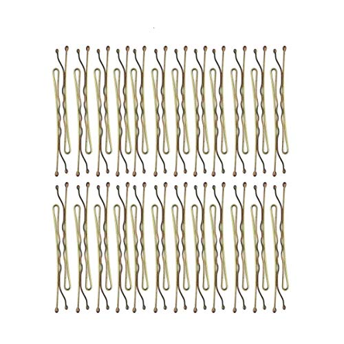 Mini Bobby Pins, Hair Pins for Thin Hair, Small Bobby Pins for Girls Hair Accessories, Blonde Bobby Pins for Thick Hair, Hairpins, Bobby Pins Blonde Hair, 45 pcs (Brown)