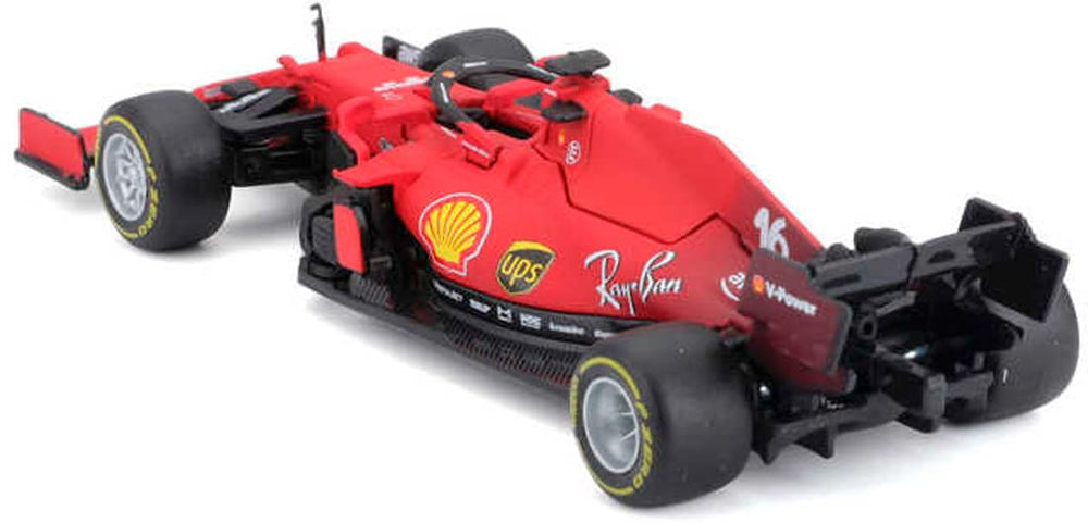 B18-36829L 1:43 F1 2021 Ferrari SF21 Leclerc, Assorted Colours,Unisex Children
