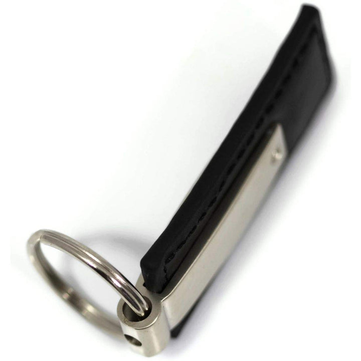 Au-TOMOTIVE GOLD Rectangular Leather Key Chain for Mustang (Black)