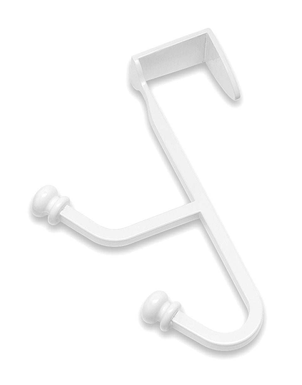 Whitmor 6022-543 White Over-The-Door Double Hook