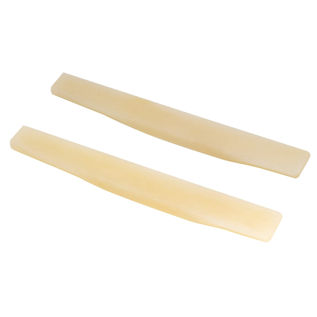 Pro 73.66mm Compensated Acoustic Guitar Unbleached Bone Saddle for 6-String Martin Style (Set of 2)