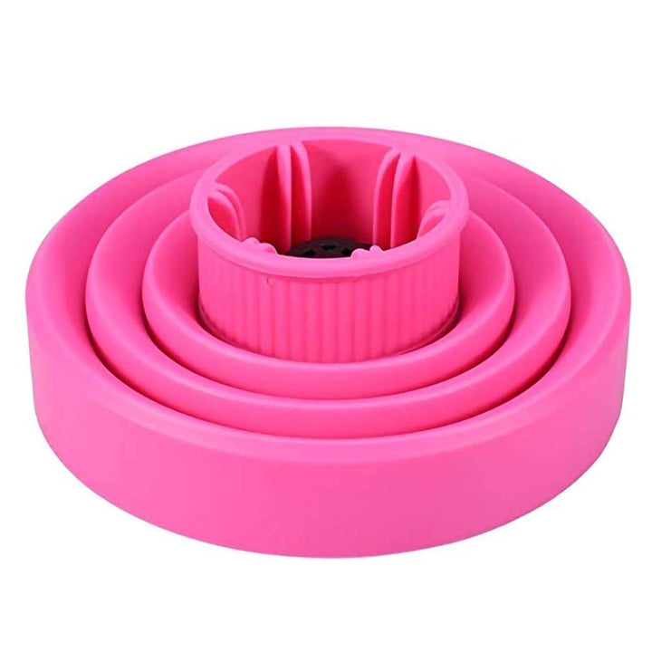 Collapsible Silicone Hair Diffuser Attachment- The latest travel portable-Pink