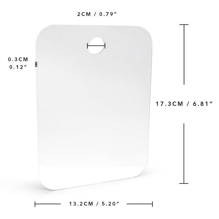 Fogless Shower Mirror Large Size with Suction Hook and Adhesive Hook Perfect for Shaving