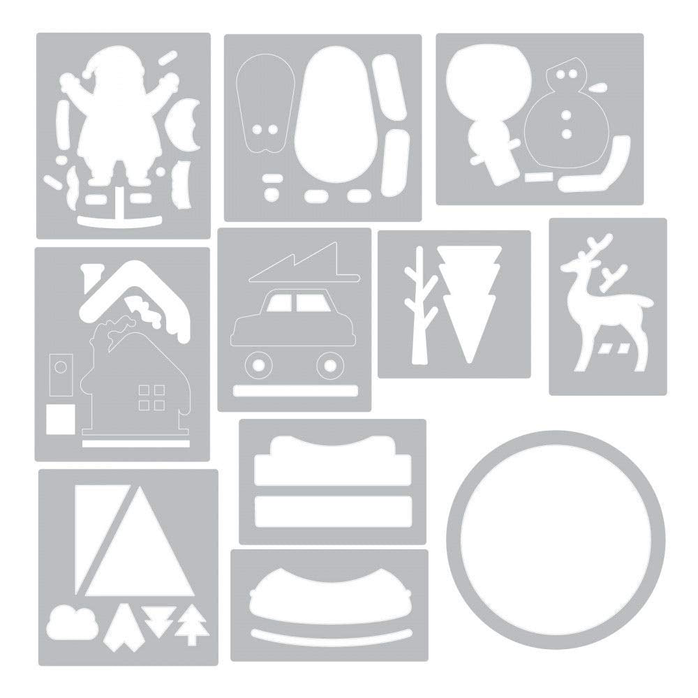 Thinlits Dies Globes by Tim Holtz, 11-Pack, Tiny Snowglobes 11 Count