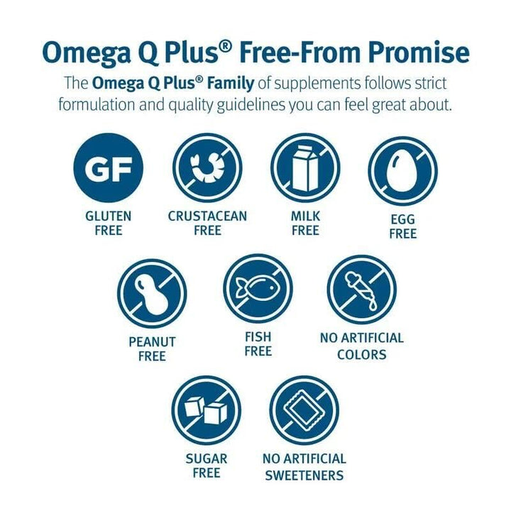 Omega Q Plus Resveratrol - Omega-3 Supplement with CoQ10 and Resveratrol - Promotes Comprehensive Heart and Whole Body Health to Help You Age Well (60 softgels)