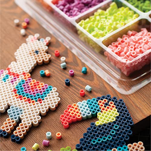 Beads Neutral Colors Fuse Beads and Storage Tray For Kids Crafts, Small, 4000 pcs
