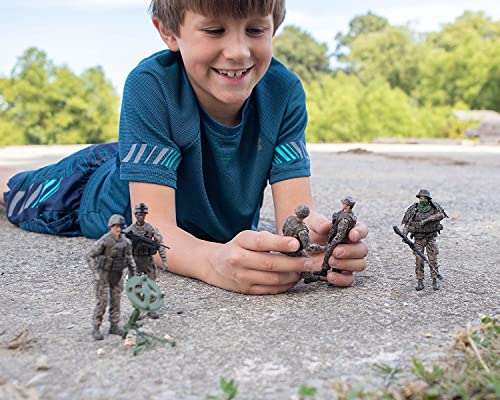 Elite Force Marine Recon Action Figures – 5 Pack Military Toy Soldiers Playset | Realistic Gear and Accessories –