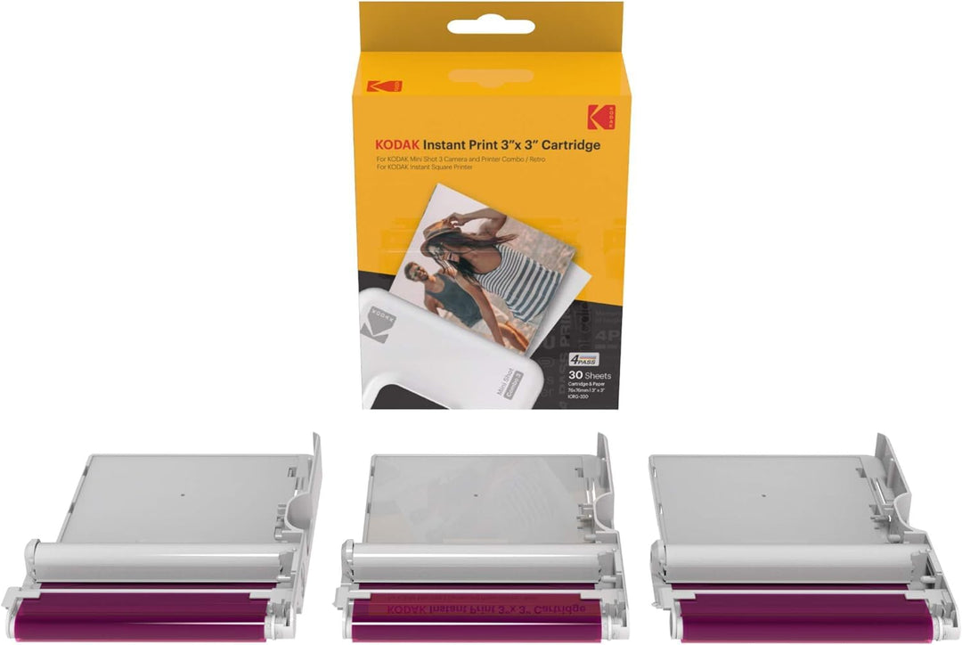4PASS 7.5 x 7.5 cm Film Cartridge (60 Sheets) for Mini 3 Retro and Mini Shot 3 Retro