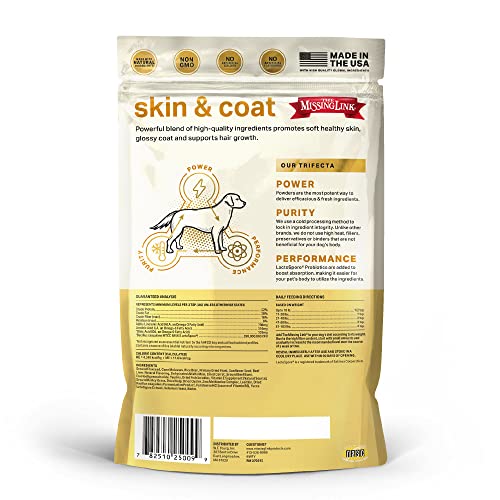Original All Natural Superfood Dog Supplement- Balanced Omega 3 & 6 to support Healthy Skin & Coat – Skin & Coat Formula – 1 lb.