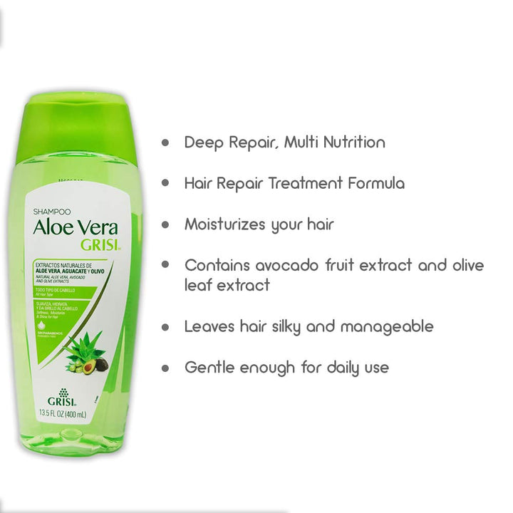 Aloe Vera Shampoo By .. Multi Nutrition, Deep Repair 13.5 Oz... Amtc