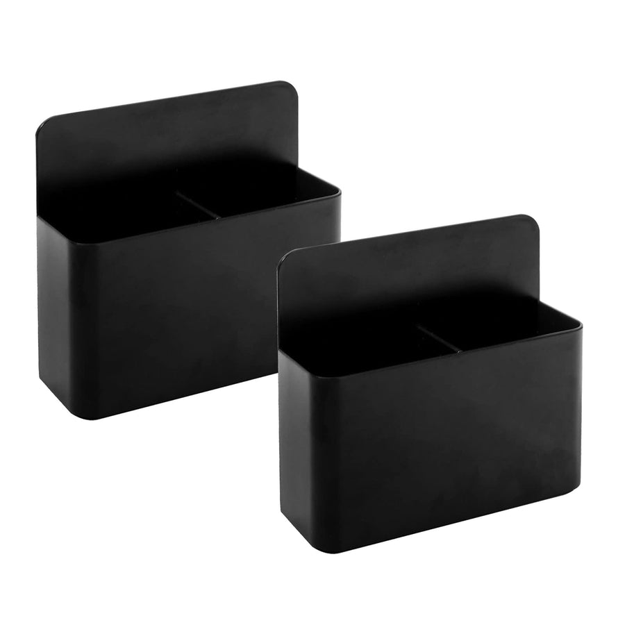 Dry Erase Marker Holder 2 Packs, Dry Erase Holder, Pen Holder for Refrigerator and Whiteboard, Black
