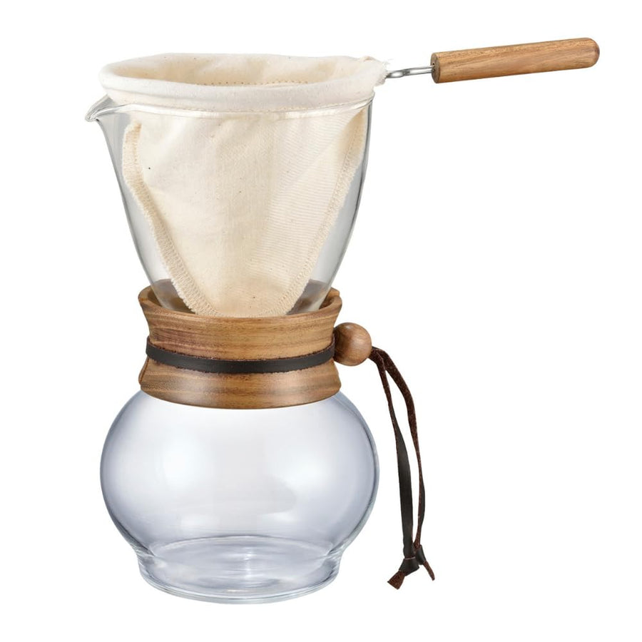 Woodneck Drip Pot, 480ml, Acacia Wood