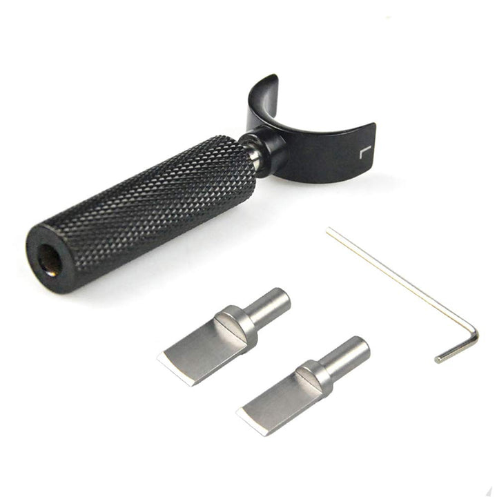 Professional Leather tool, Leather Swivel knife with 2 sizes blade, This size “L” (handle diameter : 13 mm),Adjustable handle height. (L)